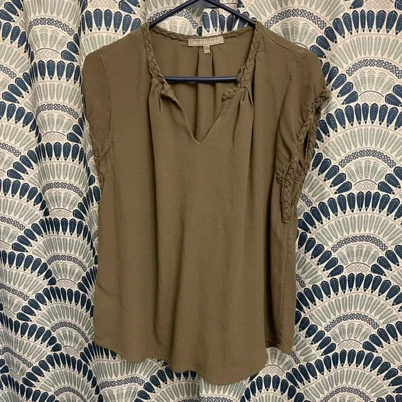 Daniel Rainn Braided Sleeve Top - Large - Picture 1 of 3